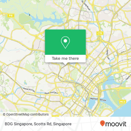 BDG Singapore, Scotts Rd map