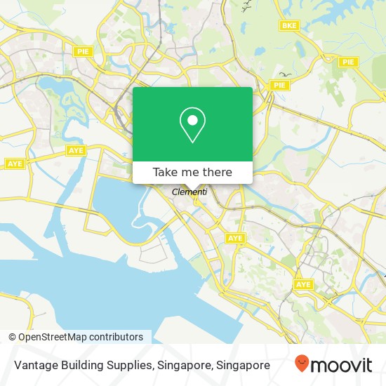 Vantage Building Supplies, Singapore map