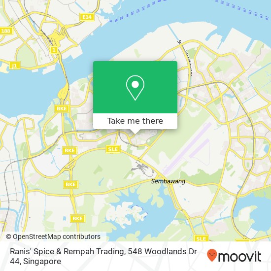 Ranis' Spice & Rempah Trading, 548 Woodlands Dr 44地图