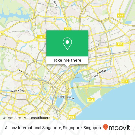 Allianz International Singapore, Singapore map