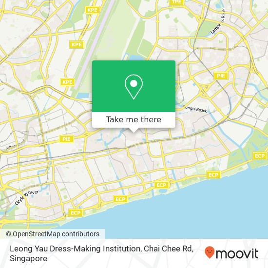 Leong Yau Dress-Making Institution, Chai Chee Rd map