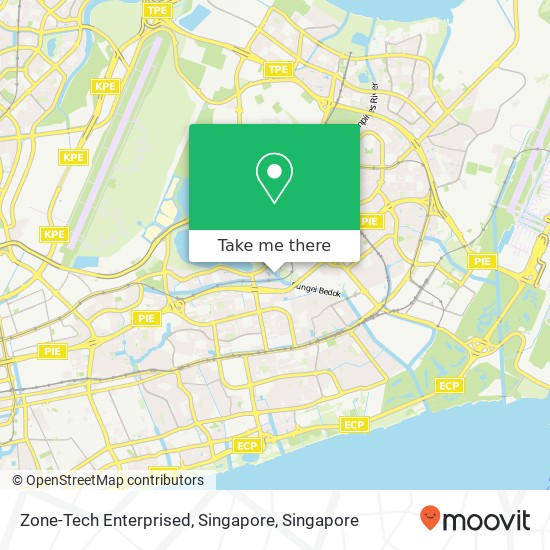 Zone-Tech Enterprised, Singapore map