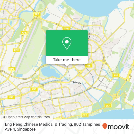 Eng Peng Chinese Medical & Trading, 802 Tampines Ave 4地图