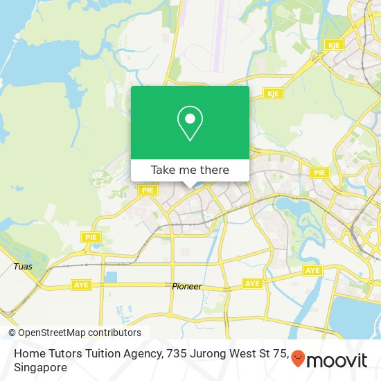 Home Tutors Tuition Agency, 735 Jurong West St 75地图