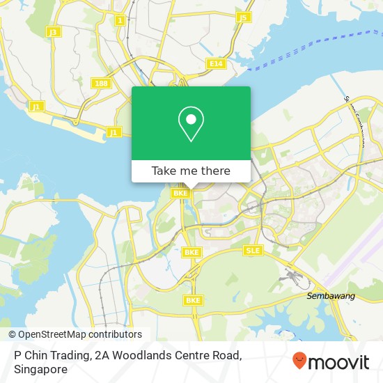 P Chin Trading, 2A Woodlands Centre Road map