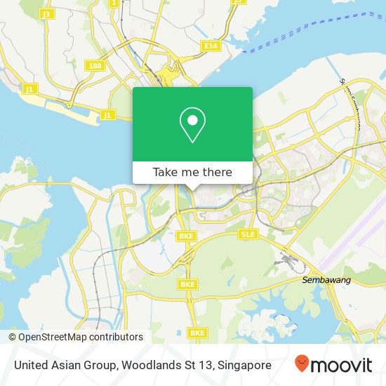 United Asian Group, Woodlands St 13 map