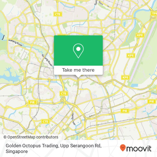 Golden Octopus Trading, Upp Serangoon Rd map