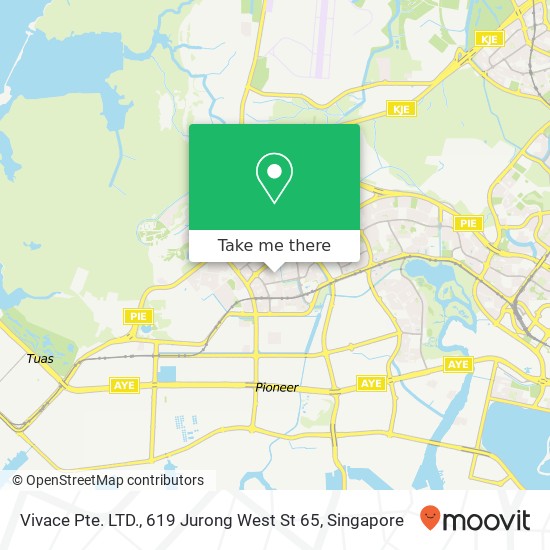 Vivace Pte. LTD., 619 Jurong West St 65地图