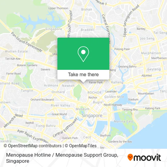 Menopause Hotline / Menopause Support Group map