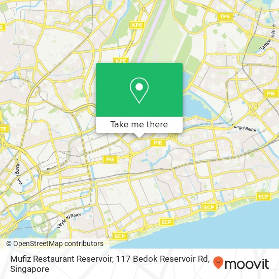 Mufiz Restaurant Reservoir, 117 Bedok Reservoir Rd地图