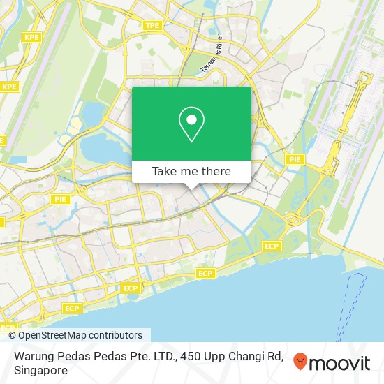 Warung Pedas Pedas Pte. LTD., 450 Upp Changi Rd map