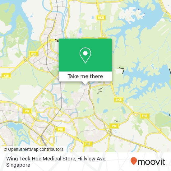 Wing Teck Hoe Medical Store, Hillview Ave map