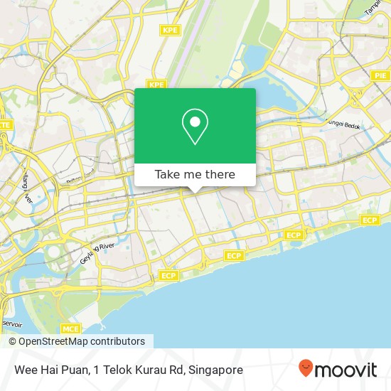 Wee Hai Puan, 1 Telok Kurau Rd地图