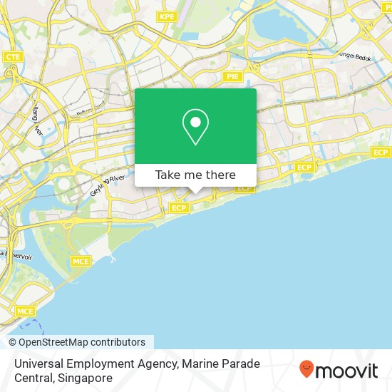 Universal Employment Agency, Marine Parade Central map