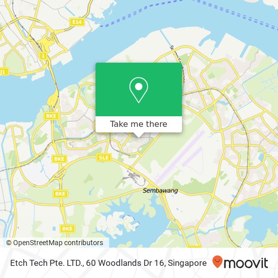 Etch Tech Pte. LTD., 60 Woodlands Dr 16 map