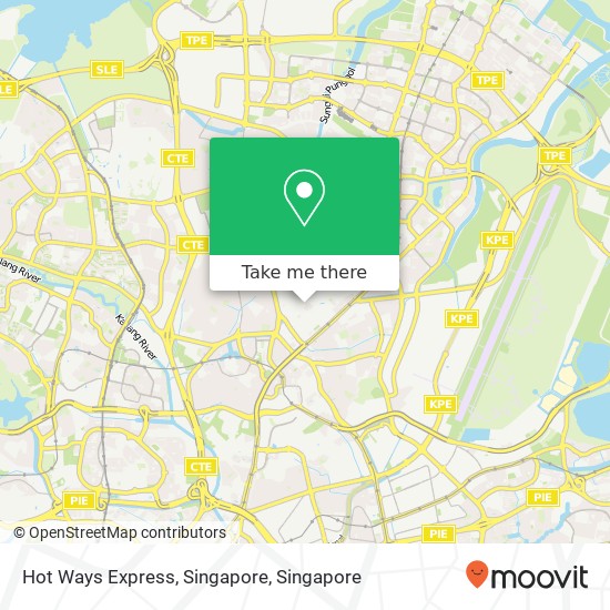 Hot Ways Express, Singapore map