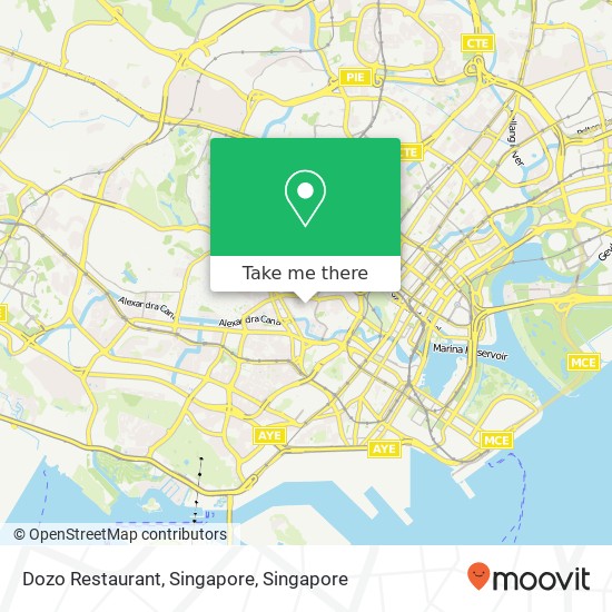 Dozo Restaurant, Singapore map