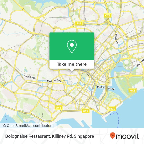 Bolognaise Restaurant, Killiney Rd map