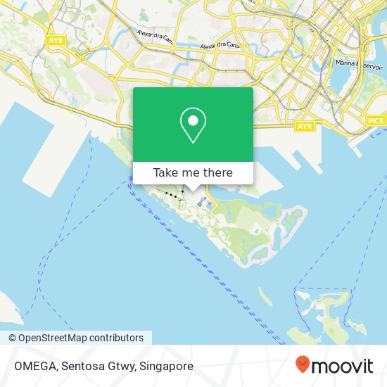 OMEGA, Sentosa Gtwy map