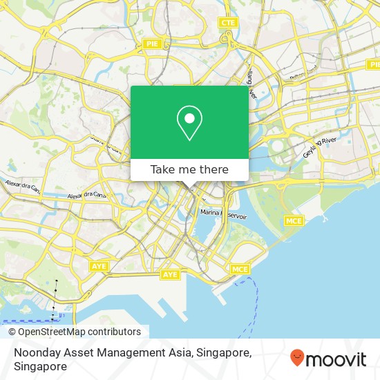 Noonday Asset Management Asia, Singapore map