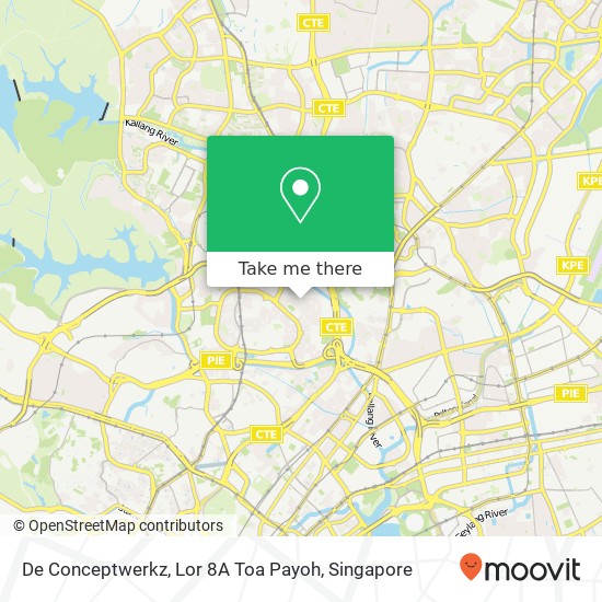 De Conceptwerkz, Lor 8A Toa Payoh map