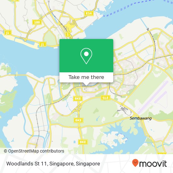 Woodlands St 11, Singapore地图