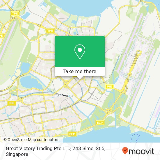 Great Victory Trading Pte LTD, 243 Simei St 5 map