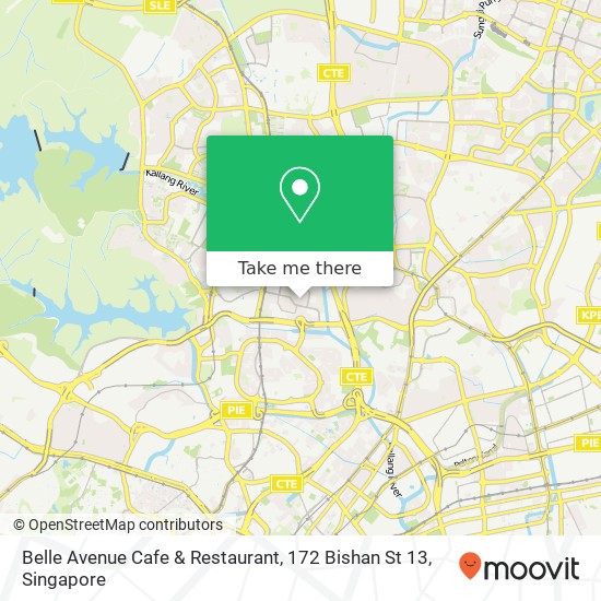 Belle Avenue Cafe & Restaurant, 172 Bishan St 13地图