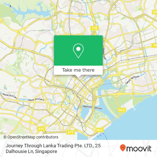 Journey Through Lanka Trading Pte. LTD., 25 Dalhousie Ln map