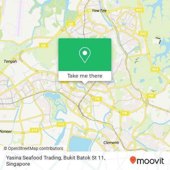 Yasina Seafood Trading, Bukit Batok St 11地图