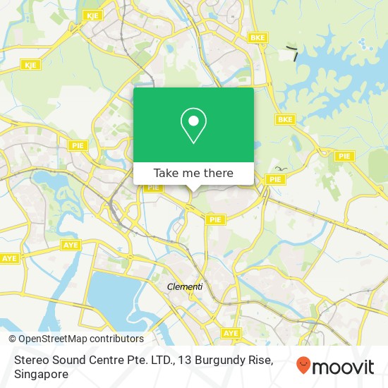 Stereo Sound Centre Pte. LTD., 13 Burgundy Rise map