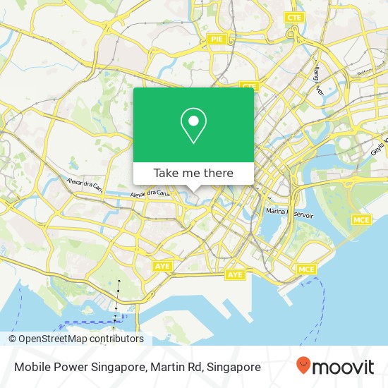 Mobile Power Singapore, Martin Rd map