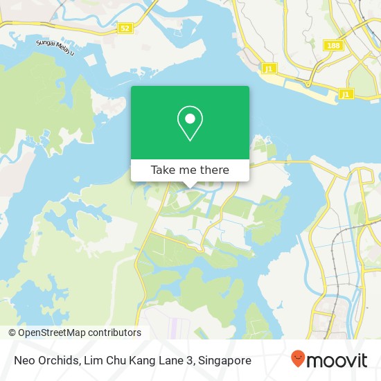 Neo Orchids, Lim Chu Kang Lane 3 map