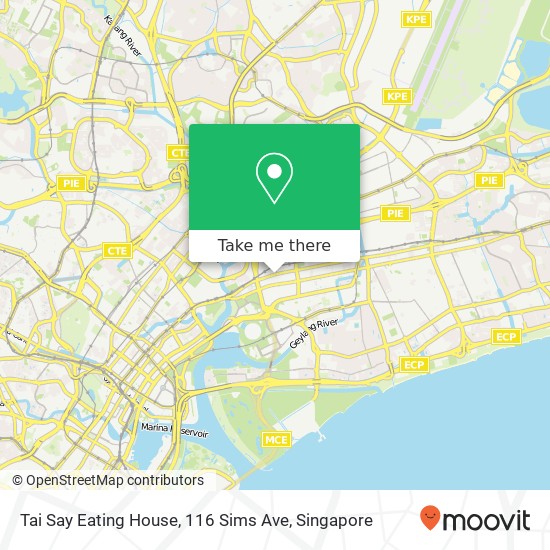 Tai Say Eating House, 116 Sims Ave map