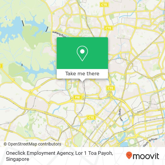 Oneclick Employment Agency, Lor 1 Toa Payoh地图