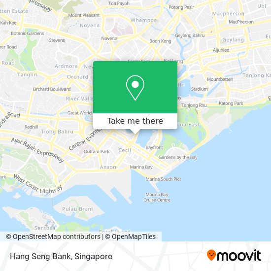 Hang Seng Bank map