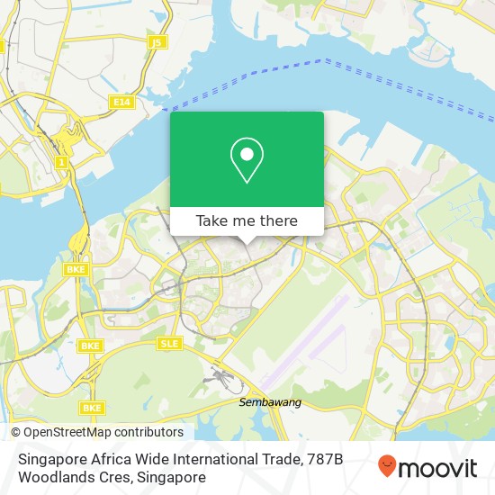 Singapore Africa Wide International Trade, 787B Woodlands Cres地图