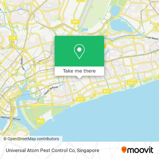 Universal Atom Pest Control Co map