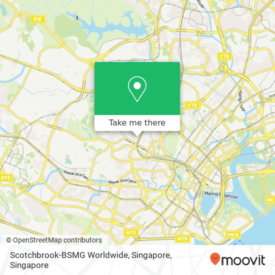Scotchbrook-BSMG Worldwide, Singapore map