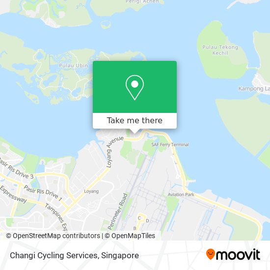 Changi Cycling Services map