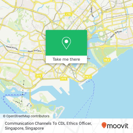 Communication Channels To CDL Ethics Officer, Singapore map