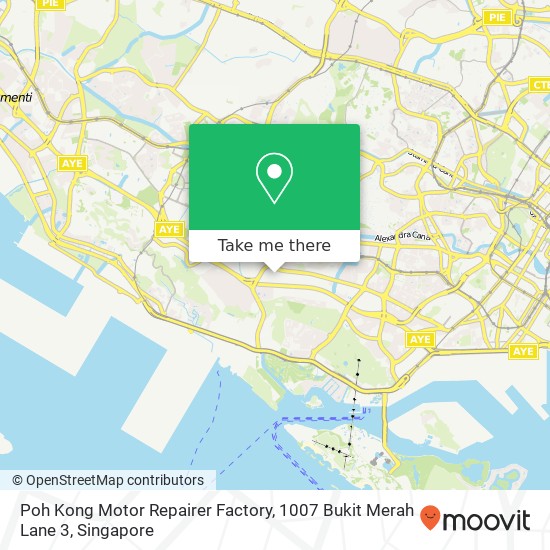 Poh Kong Motor Repairer Factory, 1007 Bukit Merah Lane 3 map
