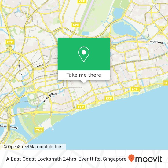 A East Coast Locksmith 24hrs, Everitt Rd地图