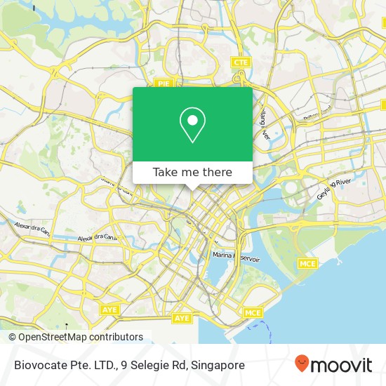 Biovocate Pte. LTD., 9 Selegie Rd map