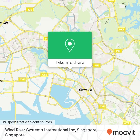 Wind River Systems International Inc, Singapore map