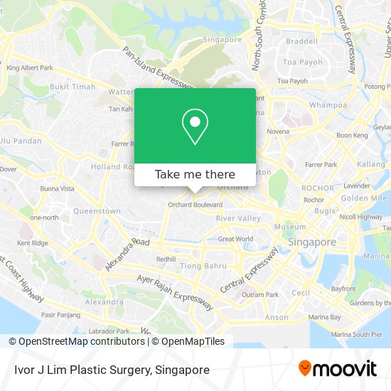 Ivor J Lim Plastic Surgery map