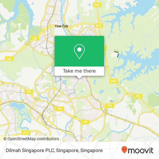 Dilmah Singapore PLC, Singapore map