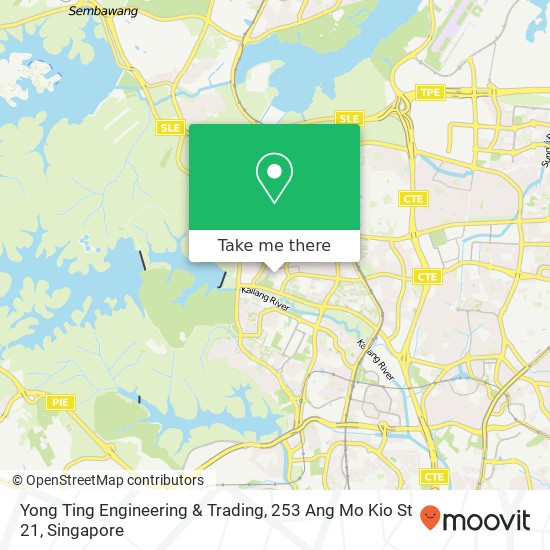 Yong Ting Engineering & Trading, 253 Ang Mo Kio St 21地图