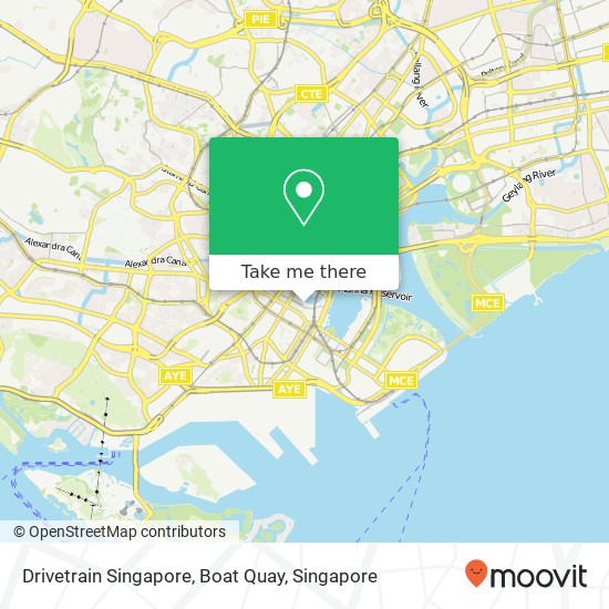 Drivetrain Singapore, Boat Quay地图