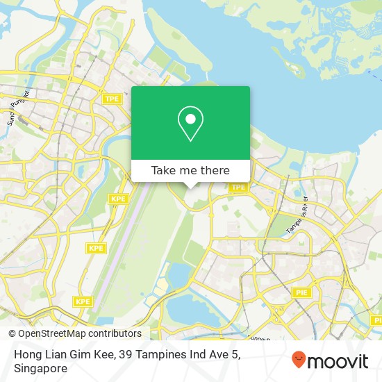 Hong Lian Gim Kee, 39 Tampines Ind Ave 5 map